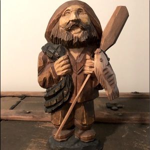 Handmade Wood Fisherman
